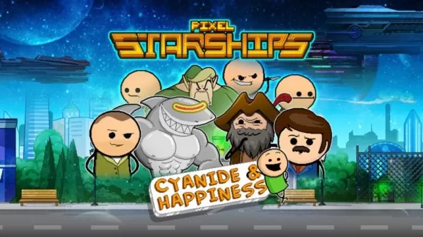 Pixel Starships dévoile le cyanure et le bonheur collaboration: nouveaux personnages, humour farfelu