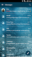 SMS Messages Bubble Rain Theme Captura de tela 3