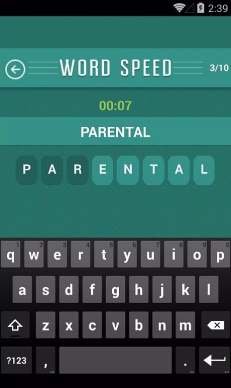 Word Speed Game Screenshot 3