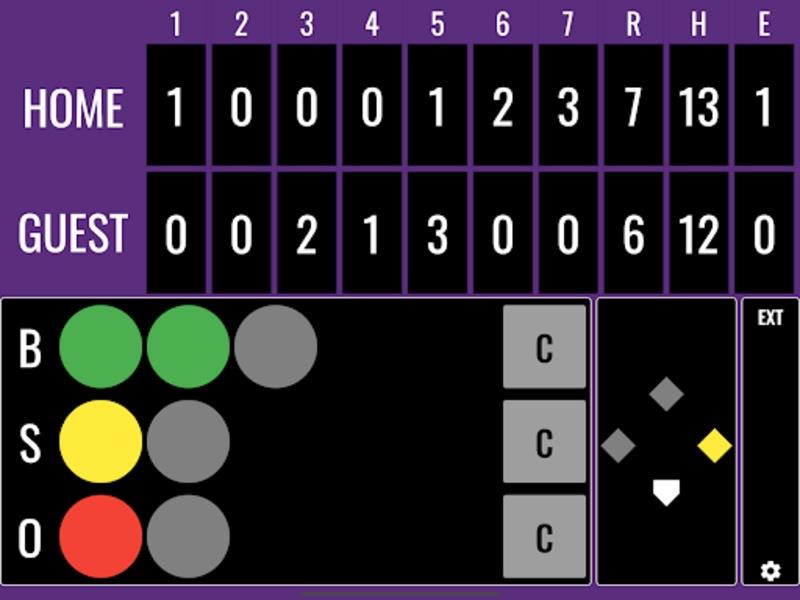 Softball Score 스크린샷 1