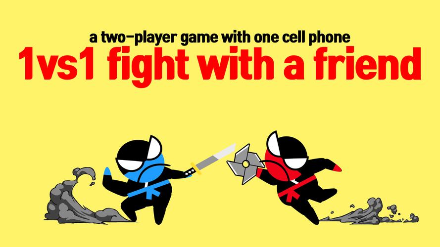 Jump Ninja Battle 2 jogadores Captura de tela 1