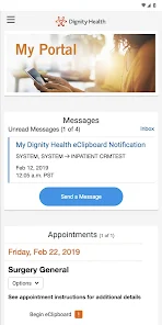 my portal. by Dignity Health 스크린샷 1