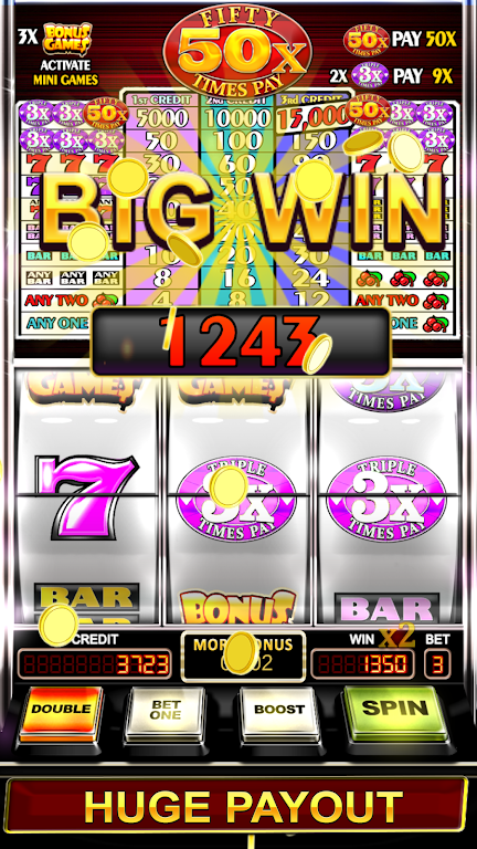 Triple Fifty Times Pay - Free Vegas Style Slots スクリーンショット 1