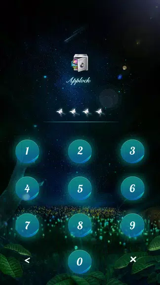 AppLock Theme Flying Butterfly スクリーンショット 2