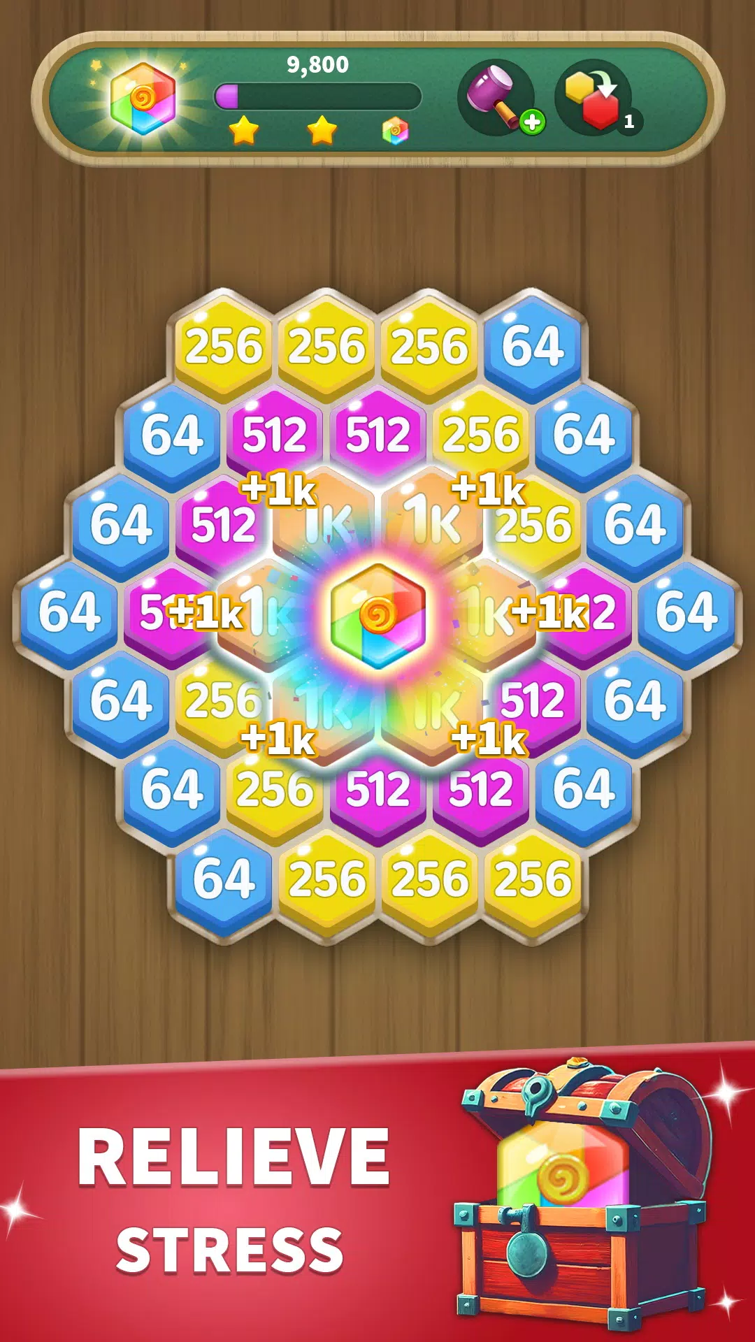 Hexa Connect: 2048 Puzzle應用截圖第3張