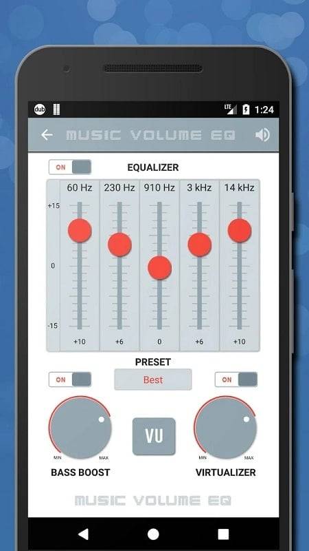 음악 볼륨 EQ 베이스 부스터 및 사운드 부스터 스크린샷 2