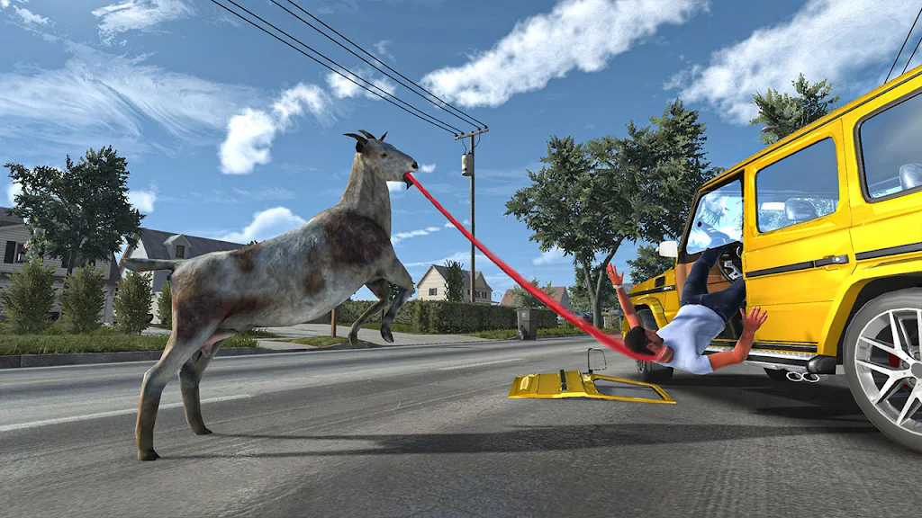 Goat Sim Crazy City Simulator Captura de tela 1