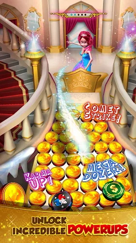 Princess Gold Coin Dozer Party Captura de tela 3