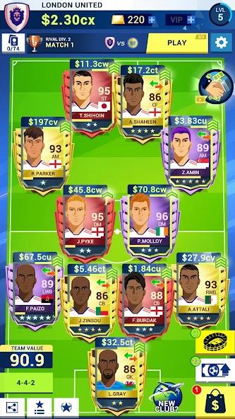 Idle Eleven - Soccer tycoon Mod Capture d'écran 1