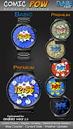 Comic Pow HD Watch Face Captura de tela 1