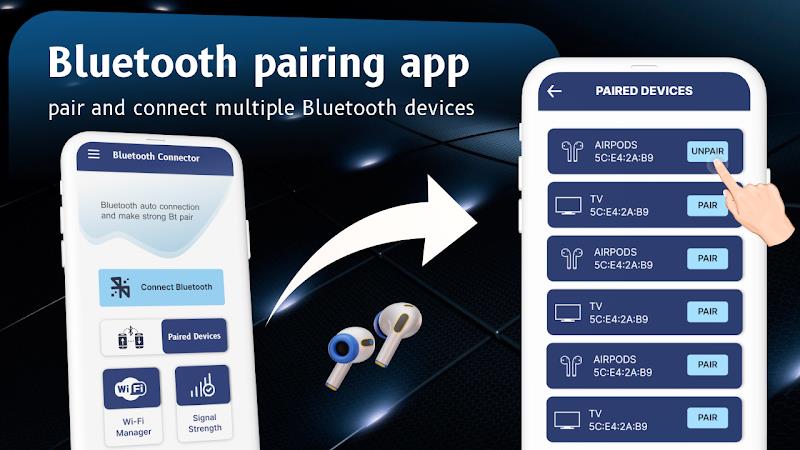 Bluetooth auto connect: Finder Screenshot 1