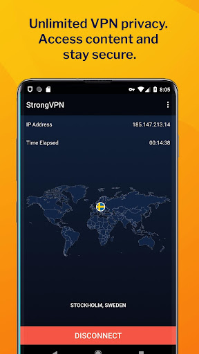 StrongVPN - Fast, Private VPN Captura de tela 1