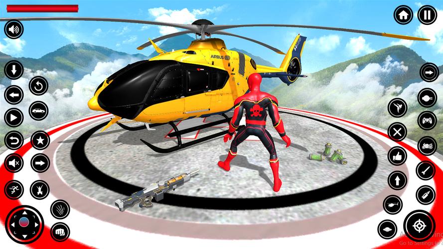 Flying Spider Rope Hero Fight 스크린샷 3