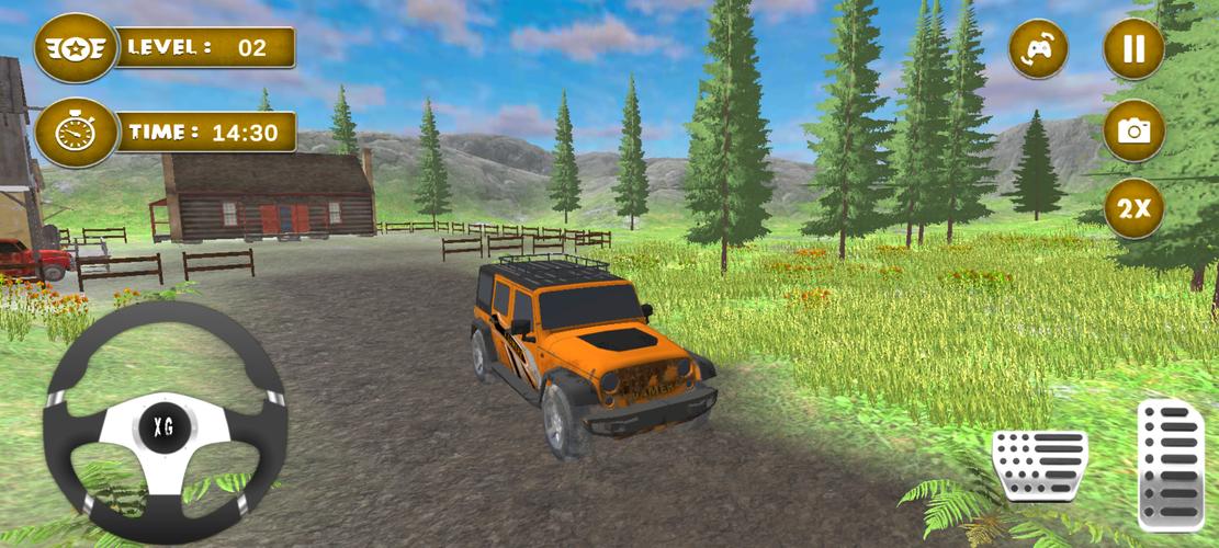 4x4 Mud Jeep Driving Games 3D स्क्रीनशॉट 1