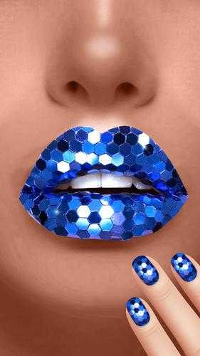 Lip Art Beauty DIY Makeup Game 스크린샷 1