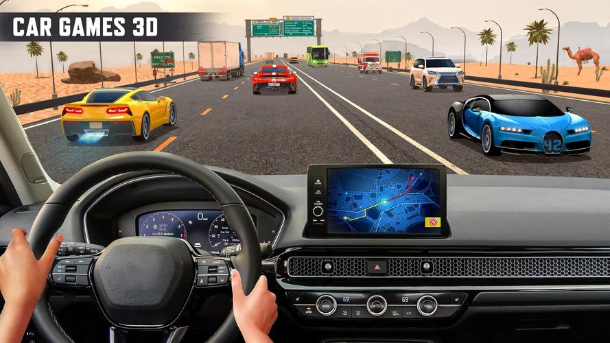 Real Highway Car Racing Games Captura de tela 4