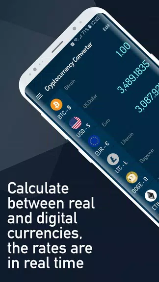 Cryptocurrency Rate Converter Screenshot 1