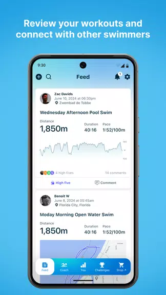 Swim.com: Workouts & Tracking Captura de pantalla 2