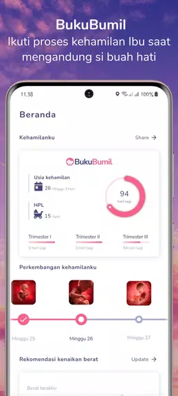 BukuBumil - Pregnancy Tracker 스크린샷 1