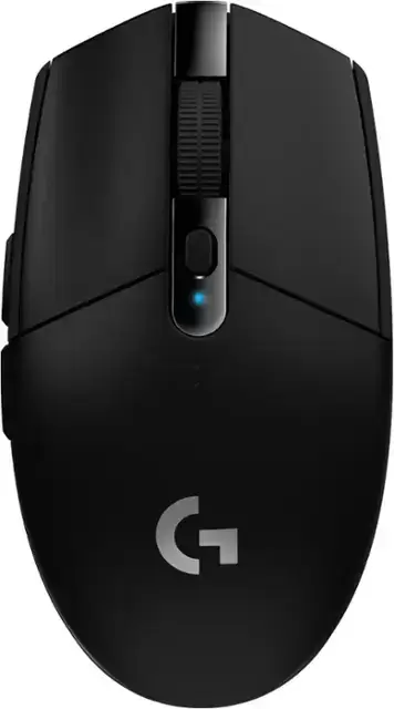 Logitech - G305 Lightspeed inalámbrico óptico 6 mouse de juegos programable con un sensor de héroe de 12,000 dpi - inalámbrico - negro