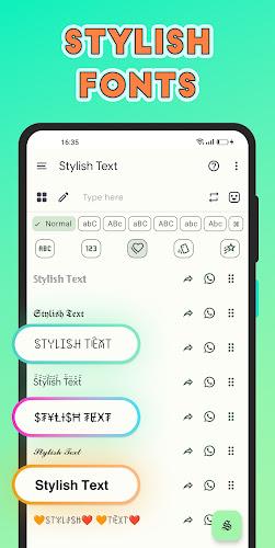 Stylish Text - Fonts Keyboard スクリーンショット 2