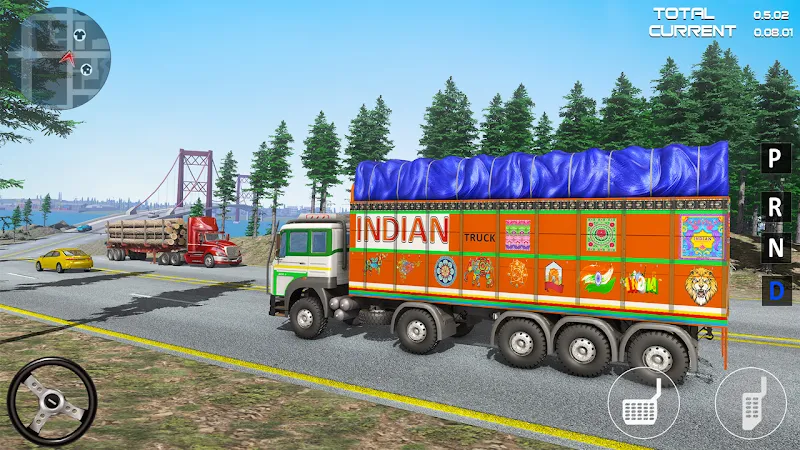 Indian Driver Cargo Truck Game Captura de pantalla 2