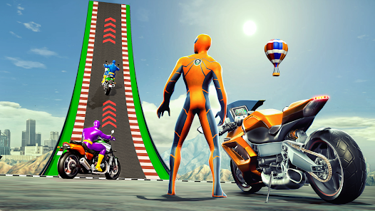 Super Hero Game - Bike Game 3D Capture d'écran 3