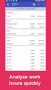 Work Log: Timesheet & Invoice Capture d'écran 4