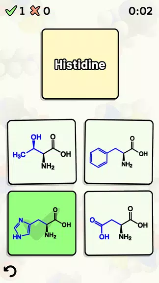 Amino Acid Quiz Captura de tela 1