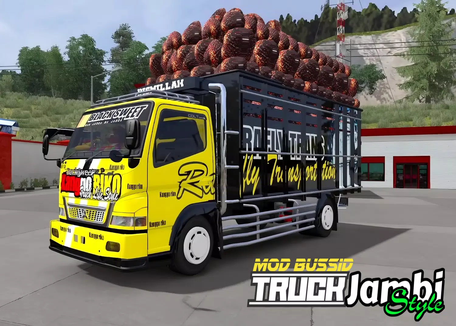 Mod Bussid Truk Jambi Style Screenshot 1