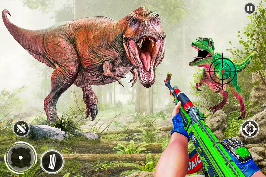 Super Dino Hunting Zoo Games Captura de tela 1