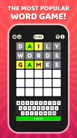 W Challenge - Daily Word Game स्क्रीनशॉट 1