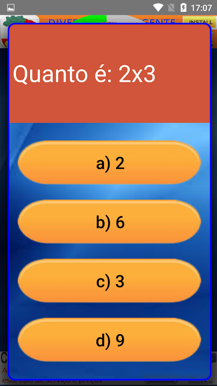 Quiz Tabuada Facil स्क्रीनशॉट 3