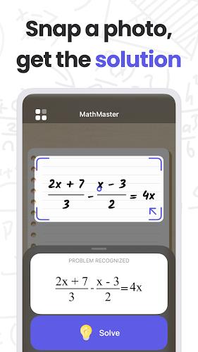 MathMaster: Math Solver & Help स्क्रीनशॉट 1