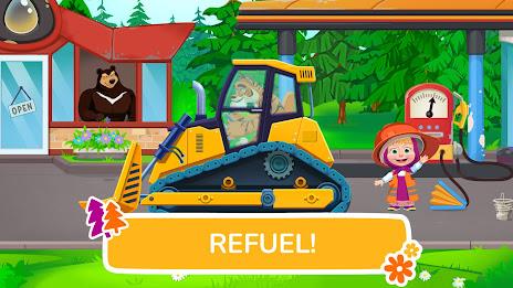 Masha and the Bear truck games Captura de tela 3