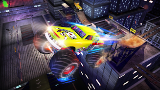 Mega Truck Rooftop Stunt Games Screenshot 1