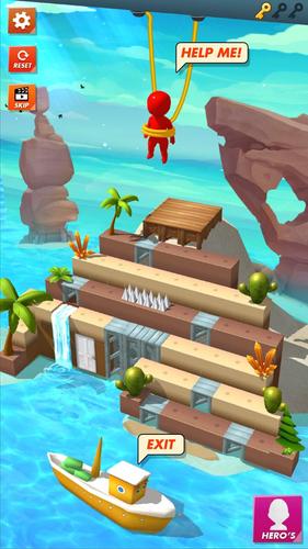 Rope Cut - Rescue Hero 스크린샷 1