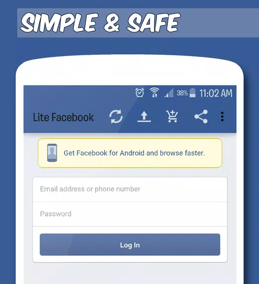 Faster Social Lite Captura de pantalla 1