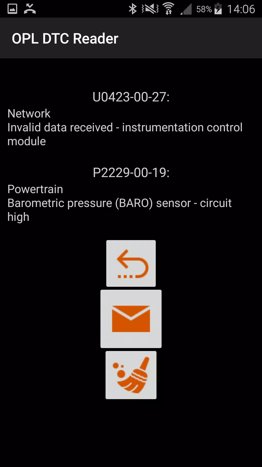 OPL DTC Reader Capture d'écran 4