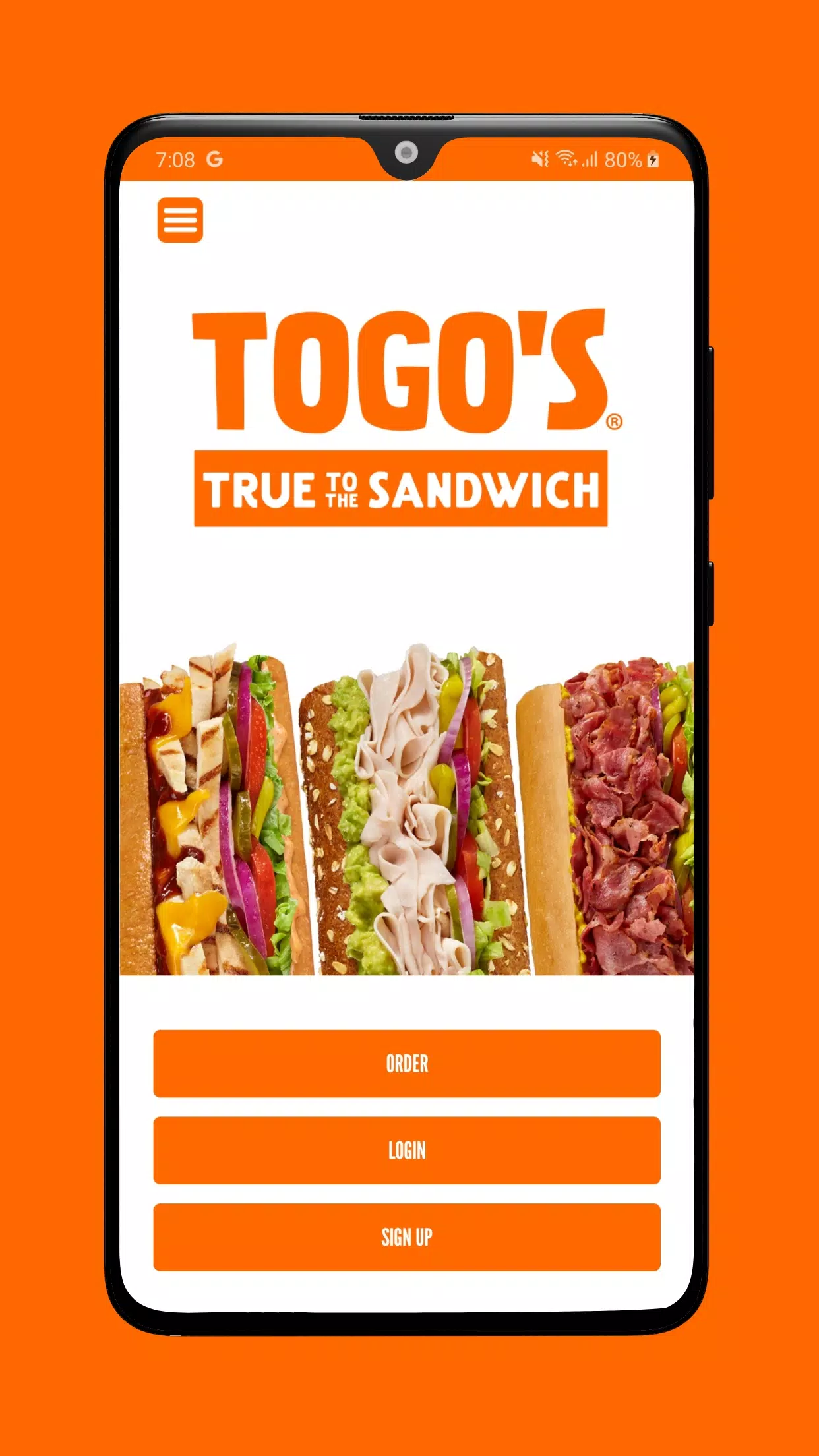 TOGO's Sandwiches スクリーンショット 1