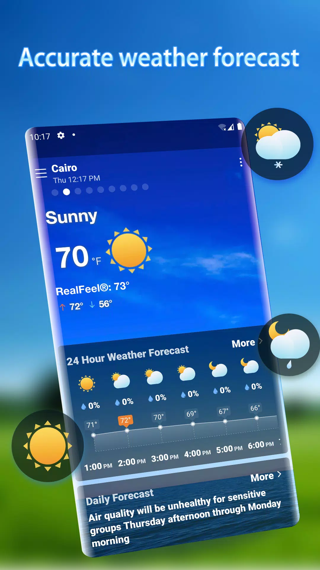 Local Weather Alerts - Widget Capture d'écran 1