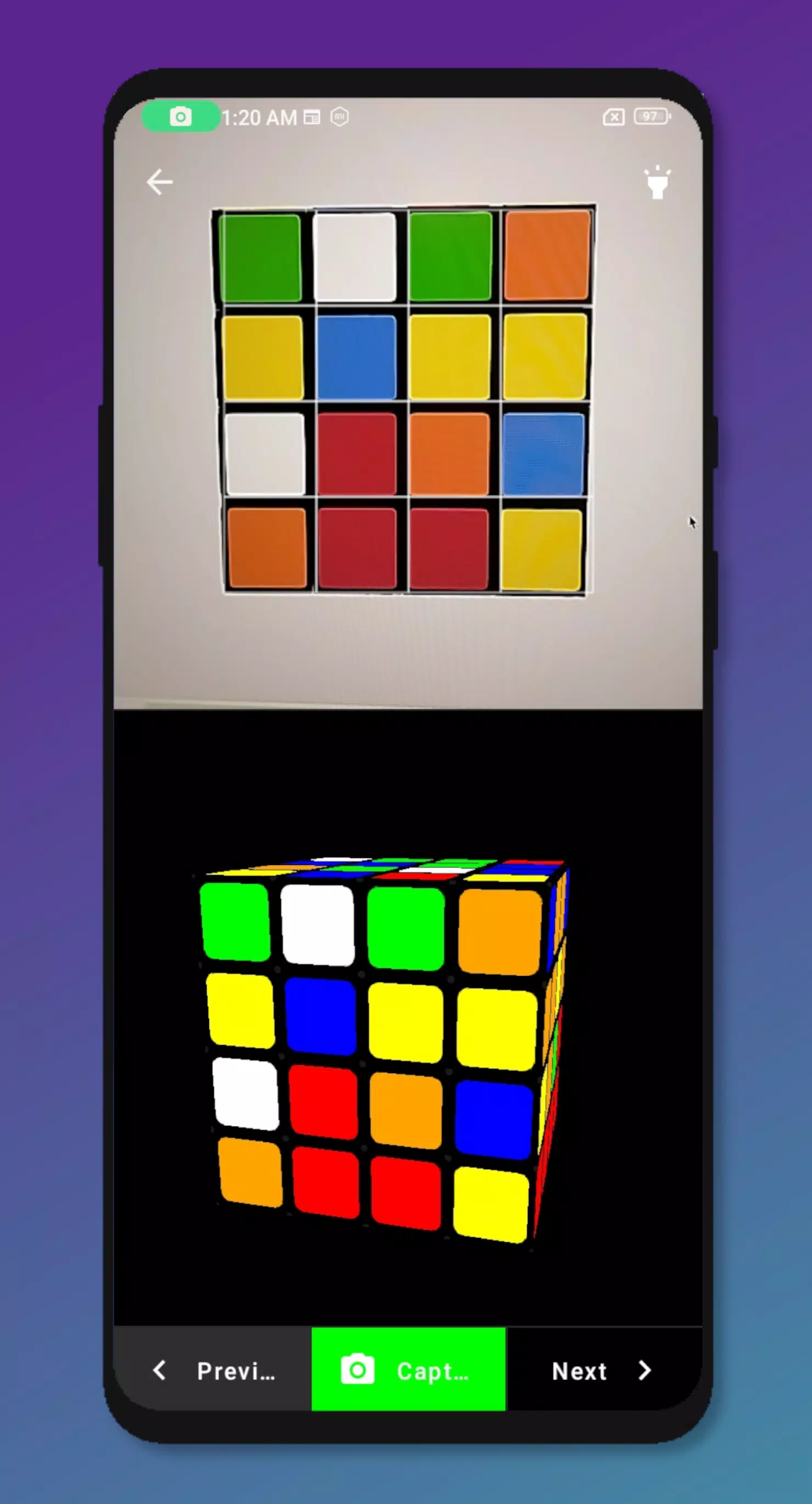 Rubik’s Cube Solver 4x4 स्क्रीनशॉट 2