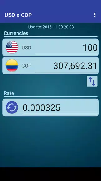 US Dollar to Colombian Peso Скриншот 1