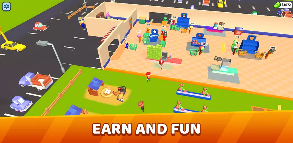 Mart Tycoon Supermarket game 스크린샷 1