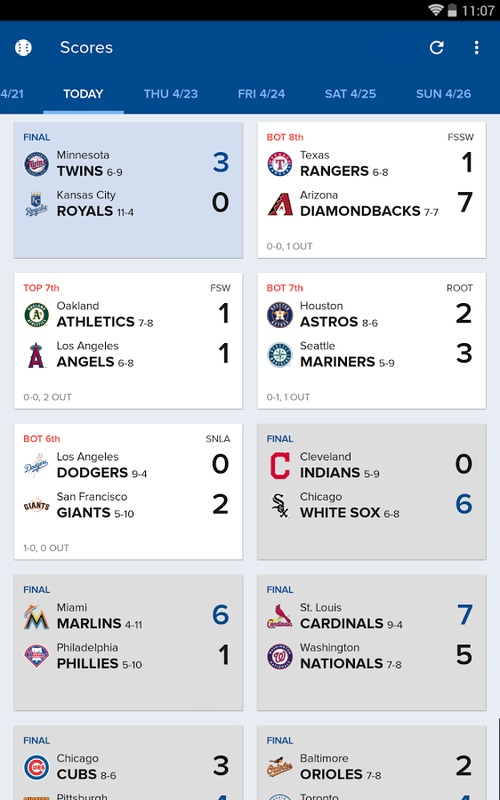 CBS Sports App: Scores & News Captura de tela 1