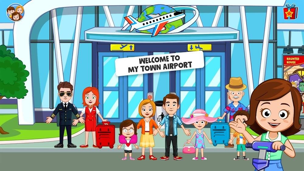 My Town Airport games for kids स्क्रीनशॉट 1