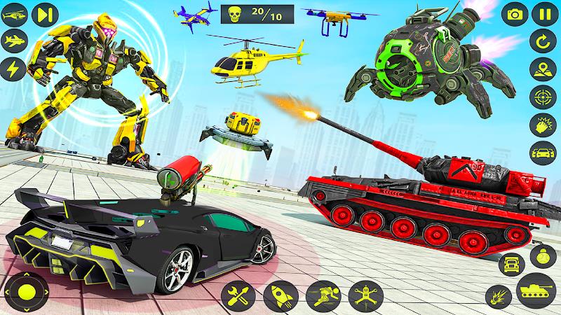 Army Tank Robot Car Games: Captura de tela 4