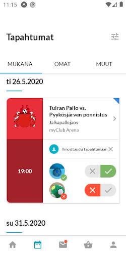 myClub Screenshot 1