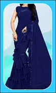 Women Fashion Ruffle Sarees Скриншот 1