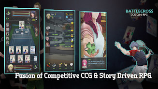 BattleCross: Deckbuilding RPG Capture d'écran 1